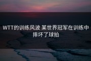 WTT的训练风波 某世界冠军在训练中摔坏了球拍