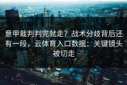 意甲裁判判完就走？战术分歧背后还有一段，云体育入口数据：关键镜头被切走