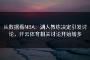 从数据看NBA：湖人教练决定引发讨论，开云体育相关讨论开始增多